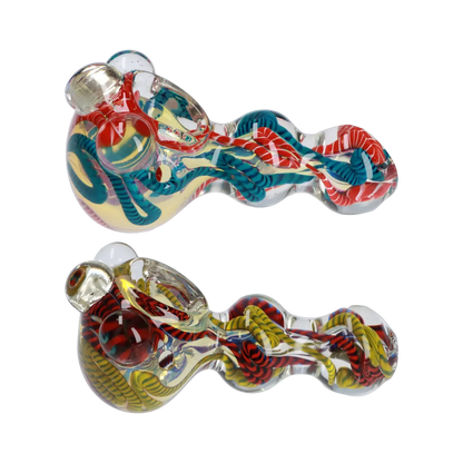 Smoke Cartel Twisty Color Marble Spoon Pipe - 4.5 in.
