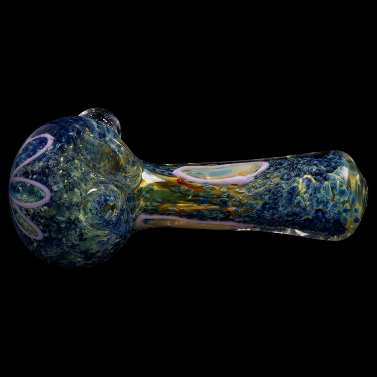 Smoke Cartel Frit Eye Spoon Pipe - 4.5 in.