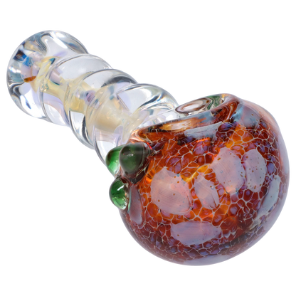 Smoke Cartel Frit Head with Marbles Spoon Pipe - 5 in.