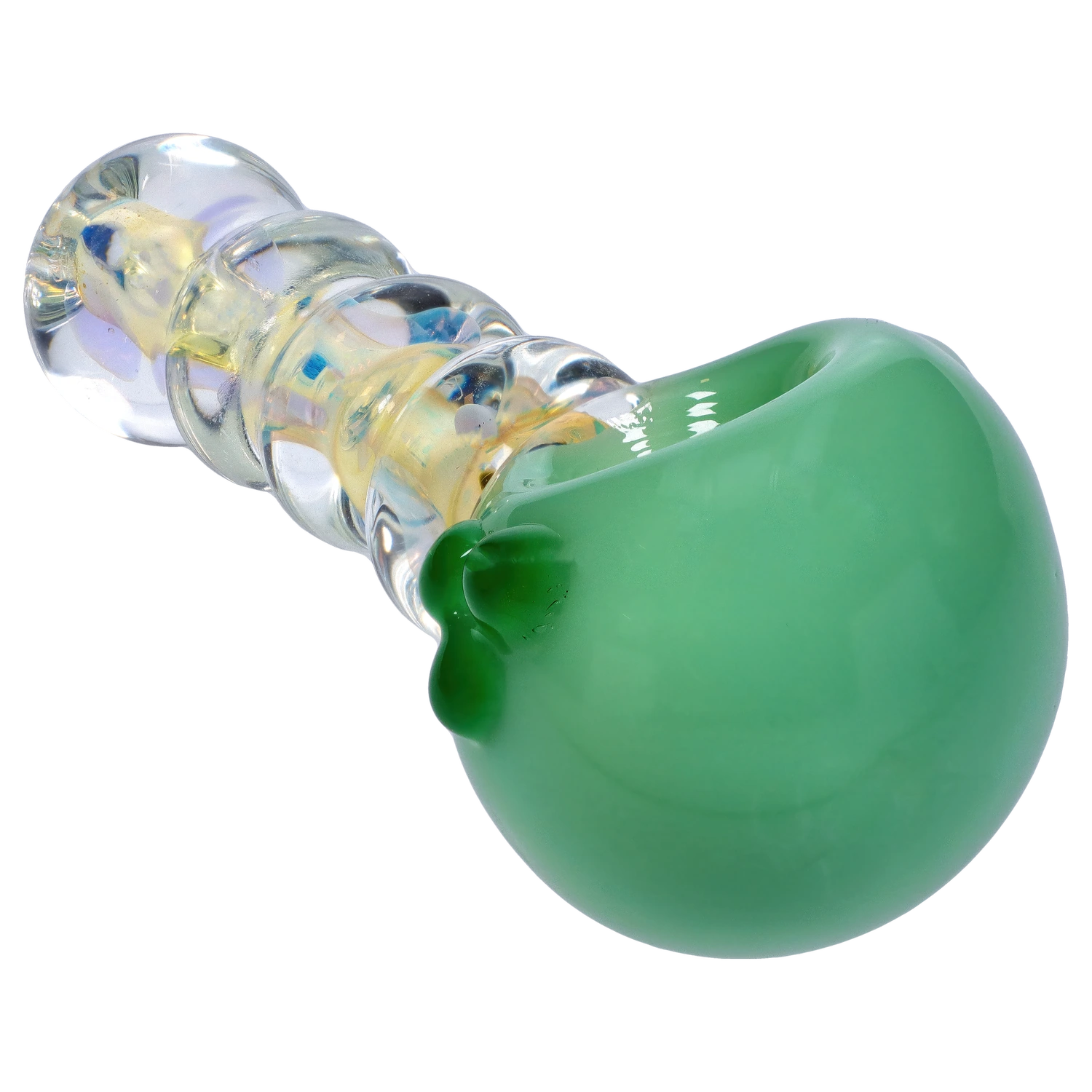 Smoke Cartel Frit Head with Marbles Spoon Pipe - 5 in.