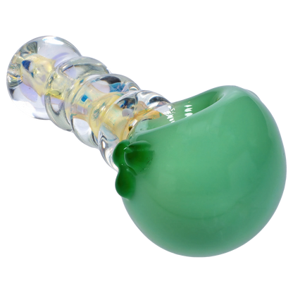 Smoke Cartel Frit Head with Marbles Spoon Pipe - 5 in.