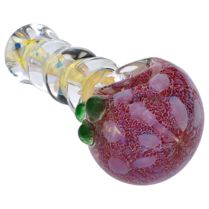 Smoke Cartel Frit Head with Marbles Spoon Pipe - 5 in.