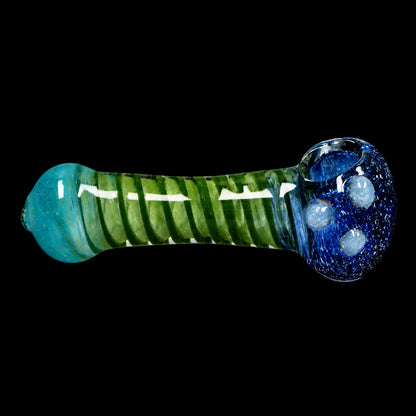 Smoke Cartel Tri-Color Swirl Spoon Pipe