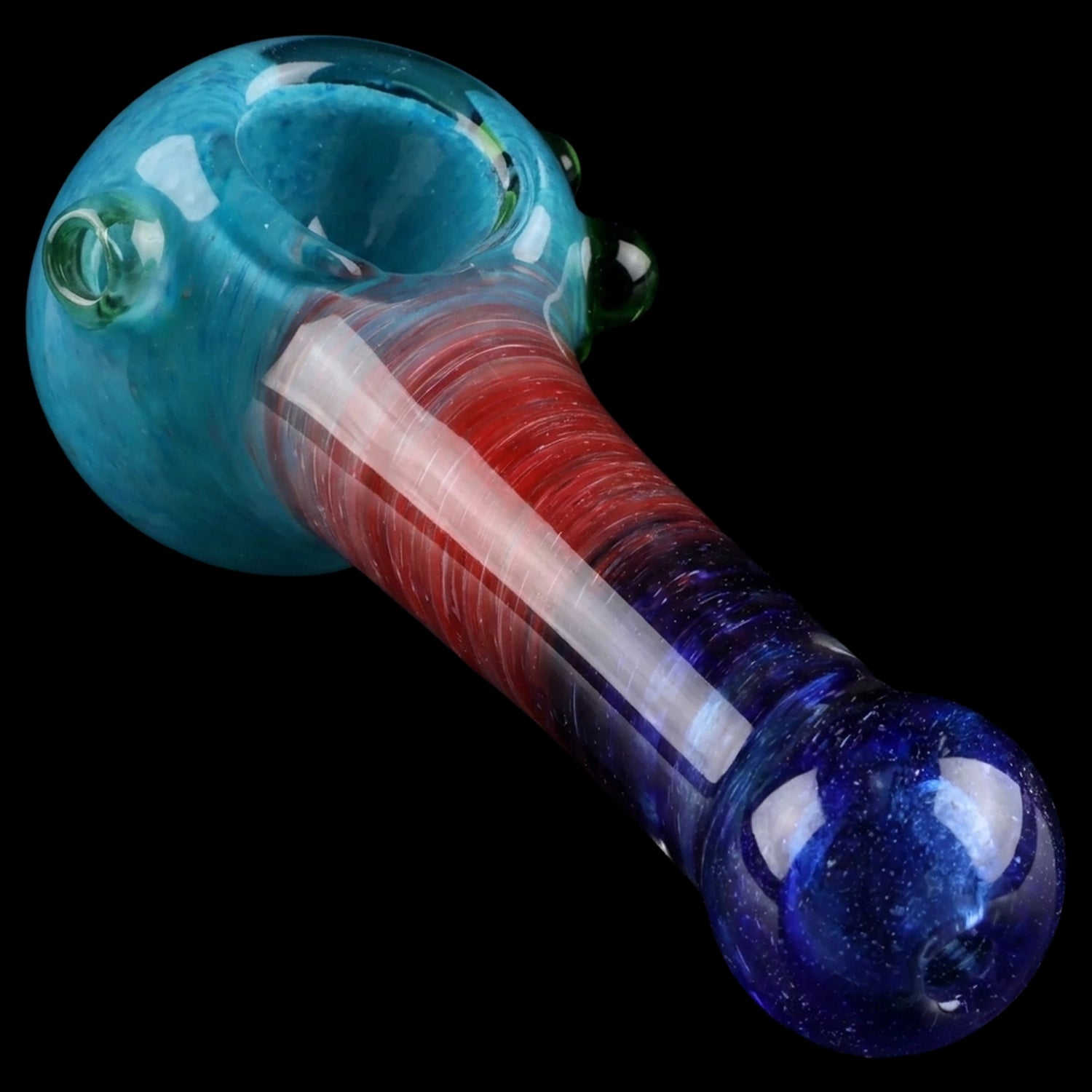 Smoke Cartel Tri-Color Swirl Spoon Pipe