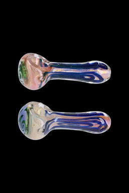 Frit Blood Color Art Pipe - 4 in.