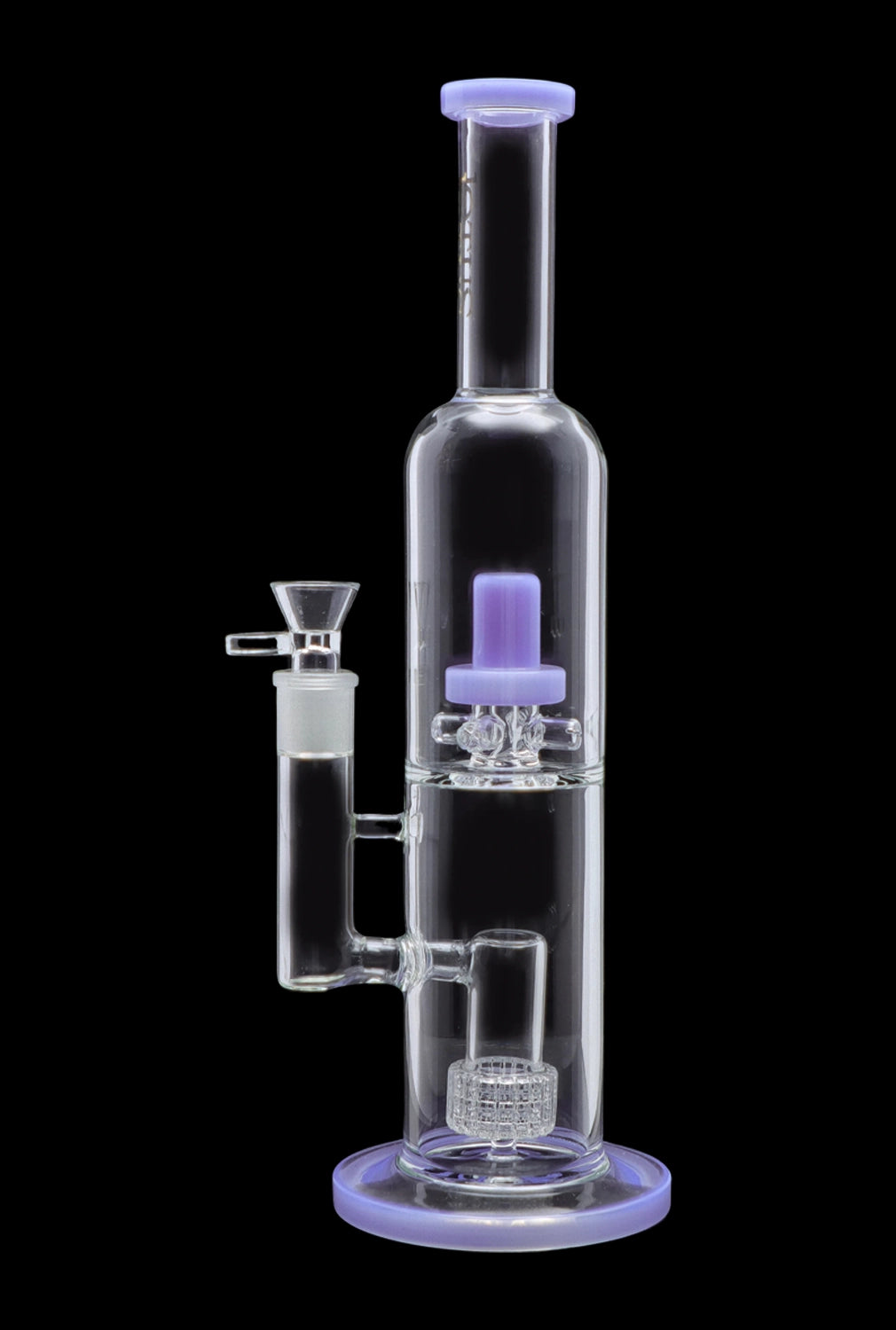 Smoke Cartel Dual Perc with Color Accents Bong - 15 in.