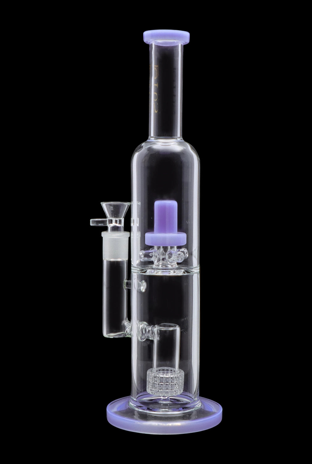 Smoke Cartel Dual Perc with Color Accents Bong - 15 in.