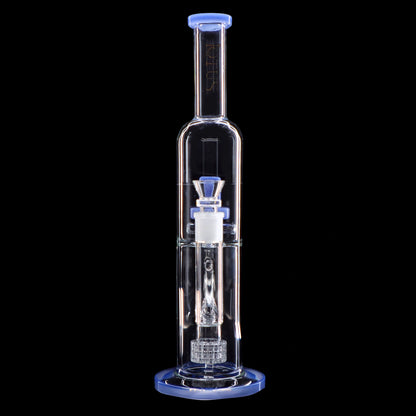 Smoke Cartel Dual Perc with Color Accents Bong - 15 in.