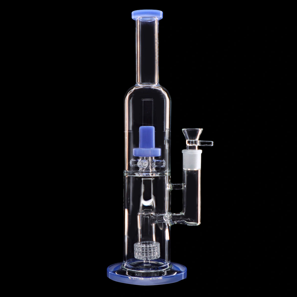 Smoke Cartel Dual Perc with Color Accents Bong - 15 in.