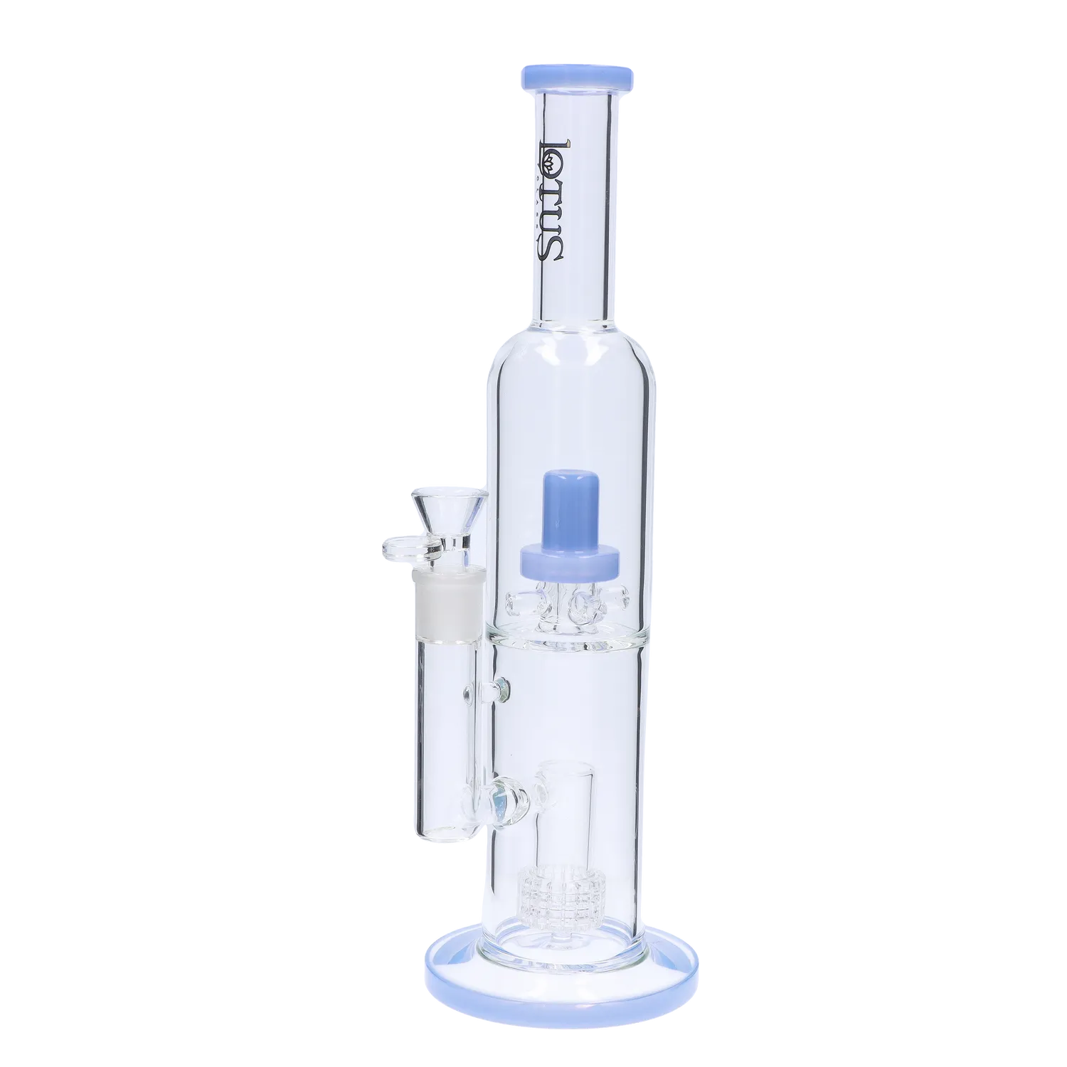 Smoke Cartel Dual Perc with Colour Accents Bong - 15 in.