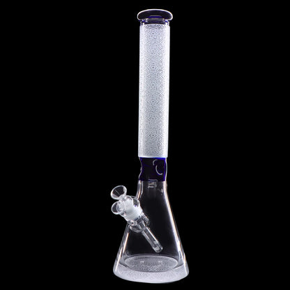 Smoke Cartel Frosted Engraved Bong - 17 in.