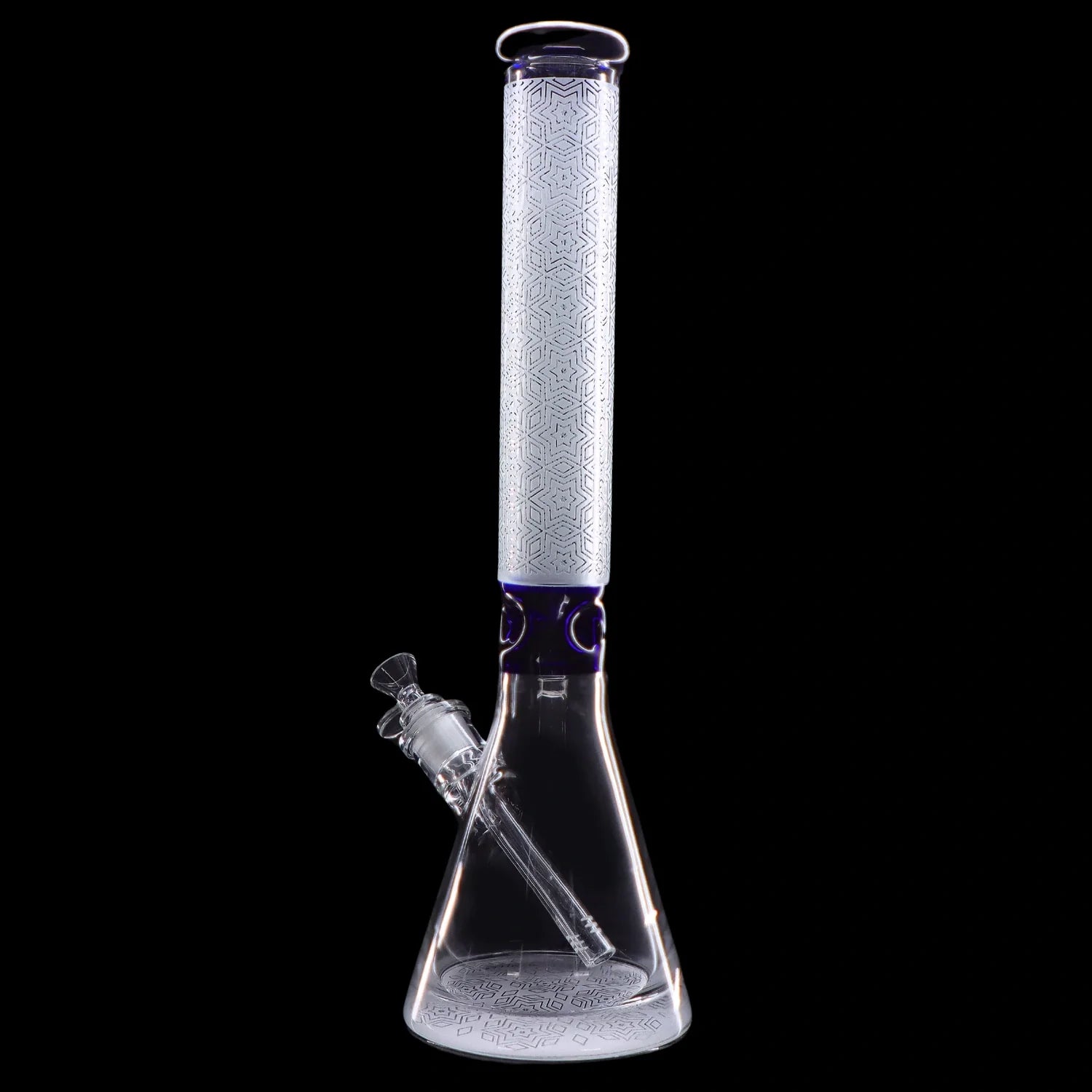 Frosted Engraved Bong - 17 in.