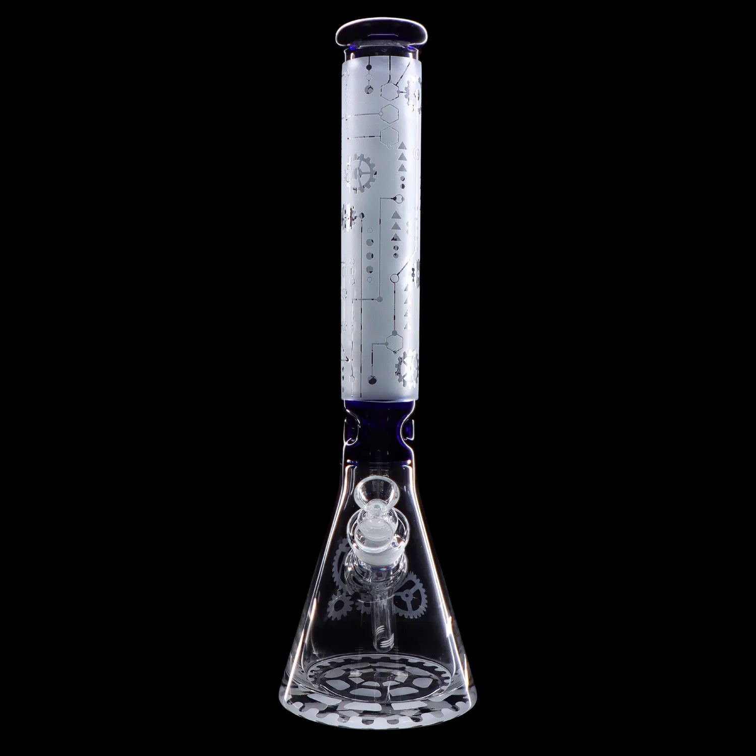 Smoke Cartel Frosted Engraved Bong - 17 in.