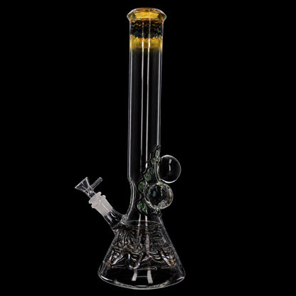 Lotus Smoke Cartel Mushroom Marble Bong - 18 in.