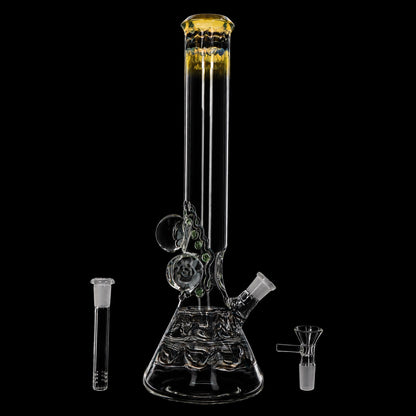 Lotus Smoke Cartel Mushroom Marble Bong - 18 in.