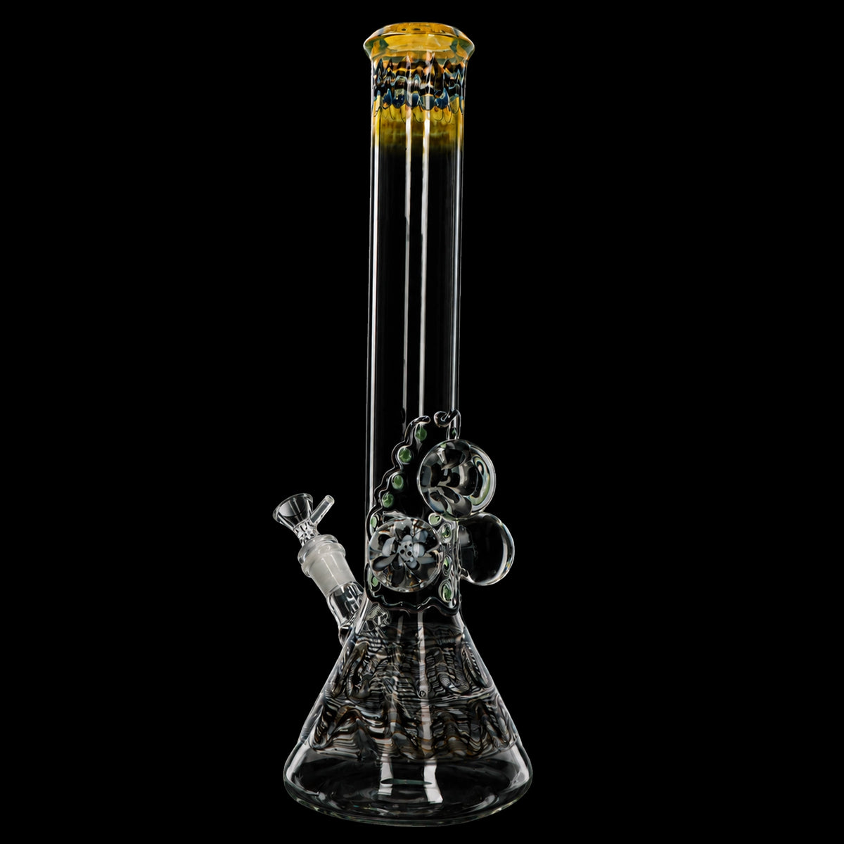 Lotus Smoke Cartel Mushroom Marble Bong - 18 in.
