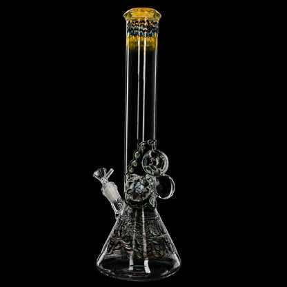 Lotus Smoke Cartel Mushroom Marble Bong - 18 in.