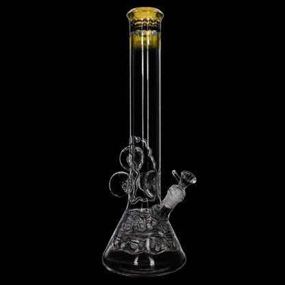Lotus Smoke Cartel Mushroom Marble Bong - 18 in.