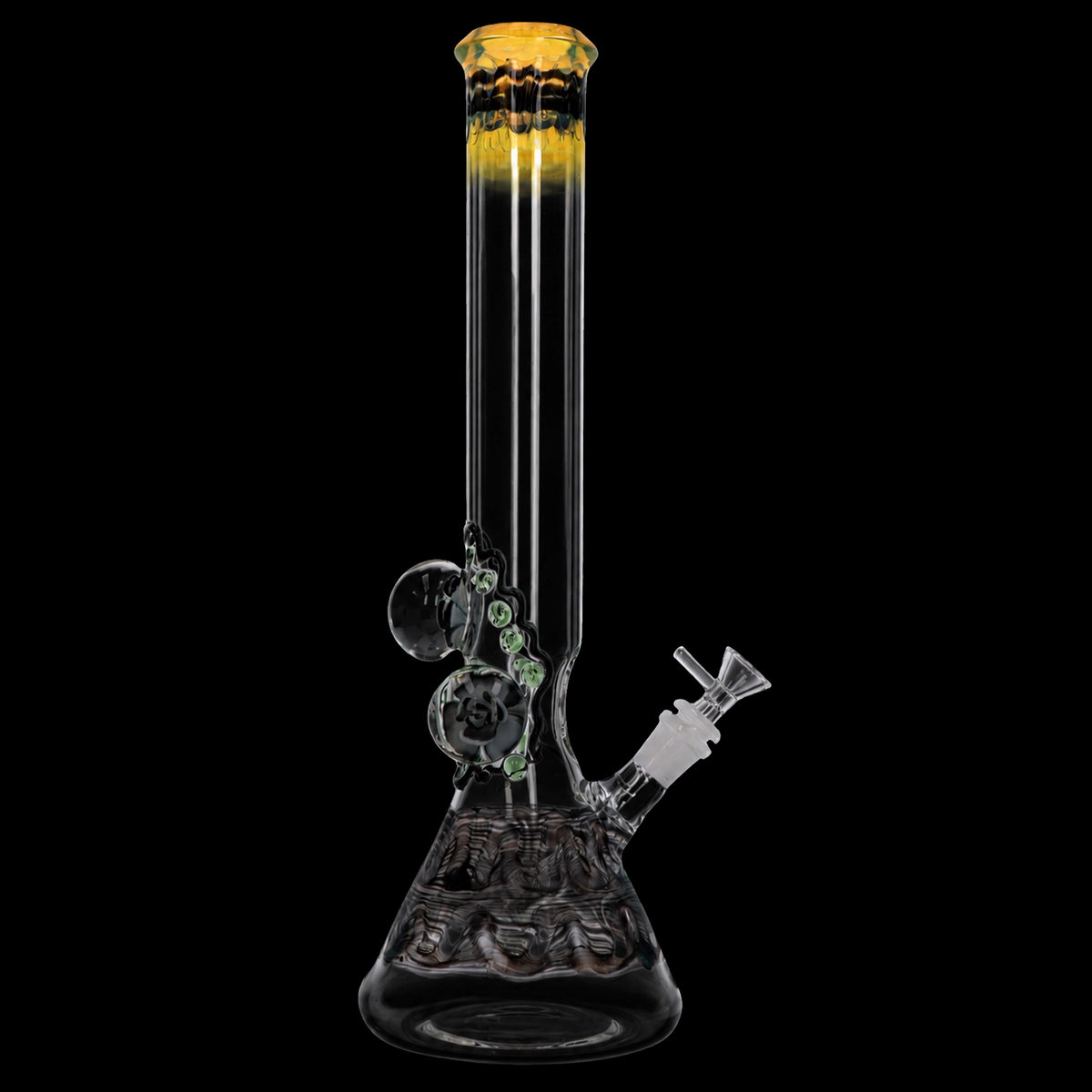 Lotus Smoke Cartel Mushroom Marble Bong - 18 in.