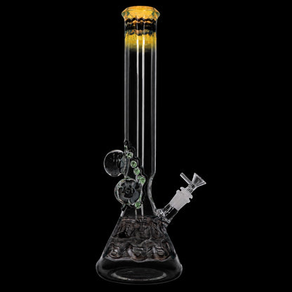 Lotus Smoke Cartel Mushroom Marble Bong - 18 in.