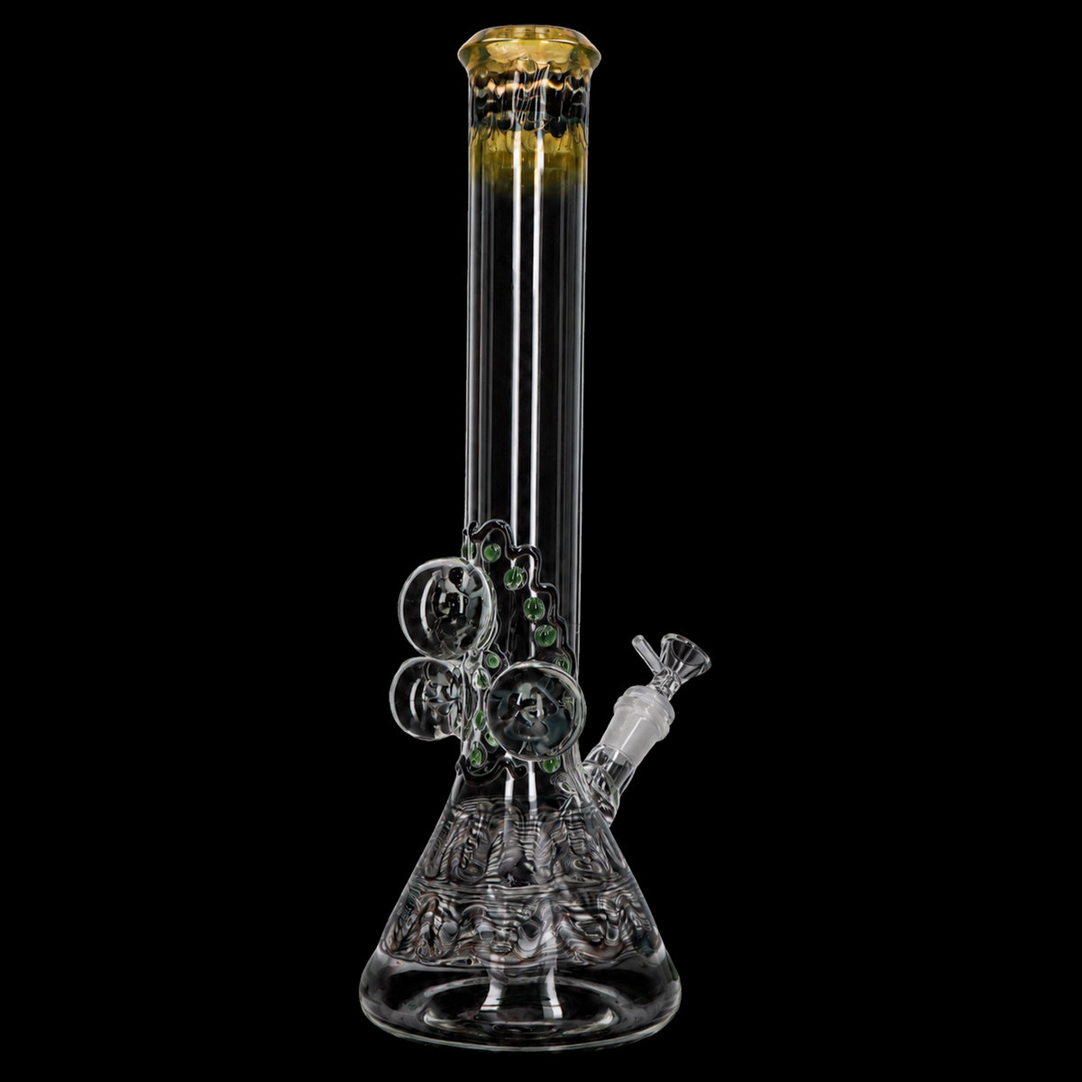 Lotus Smoke Cartel Mushroom Marble Bong - 18 in.
