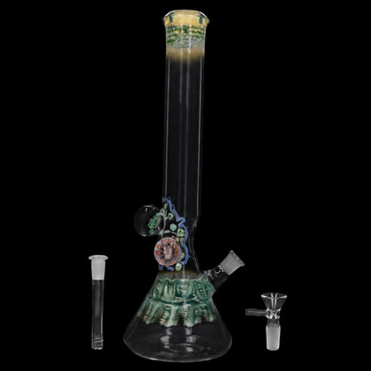 Lotus Smoke Cartel Mushroom Marble Bong - 18 in.