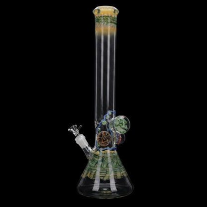 Lotus Smoke Cartel Mushroom Marble Bong - 18 in.