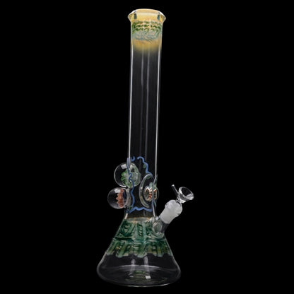 Lotus Smoke Cartel Mushroom Marble Bong - 18 in.