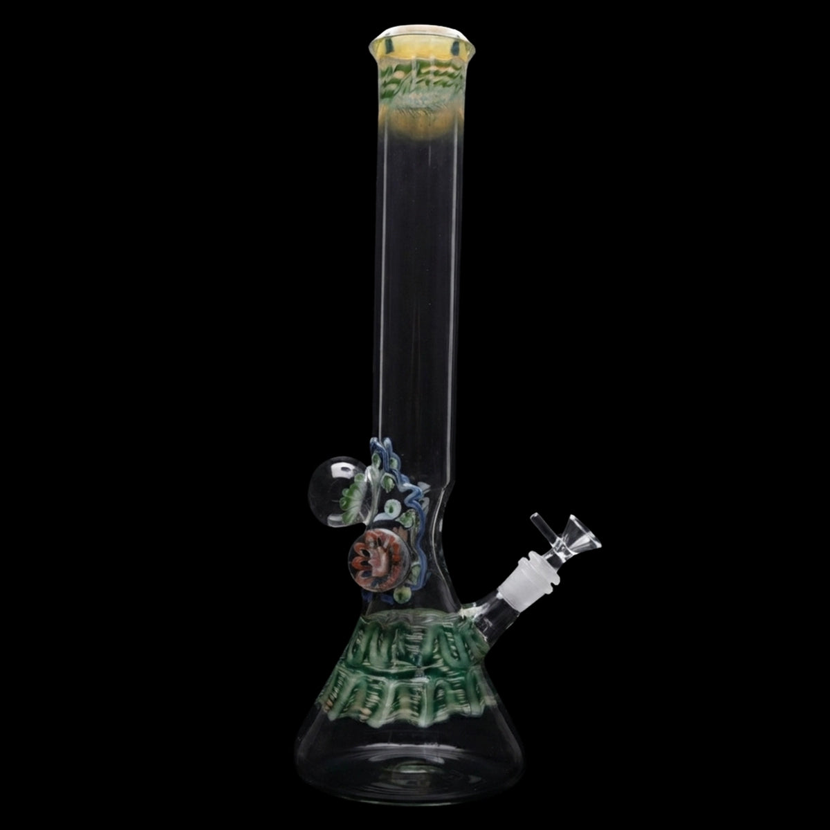 Lotus Smoke Cartel Mushroom Marble Bong - 18 in.