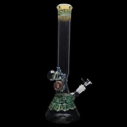 Lotus Smoke Cartel Mushroom Marble Bong - 18 in.
