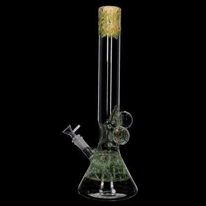 Lotus Smoke Cartel Mushroom Marble Bong - 18 in.