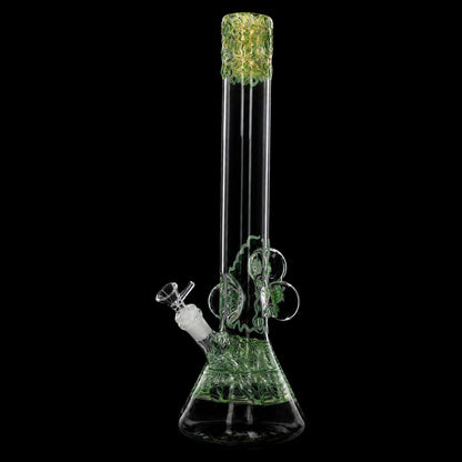 Lotus Smoke Cartel Mushroom Marble Bong - 18 in.