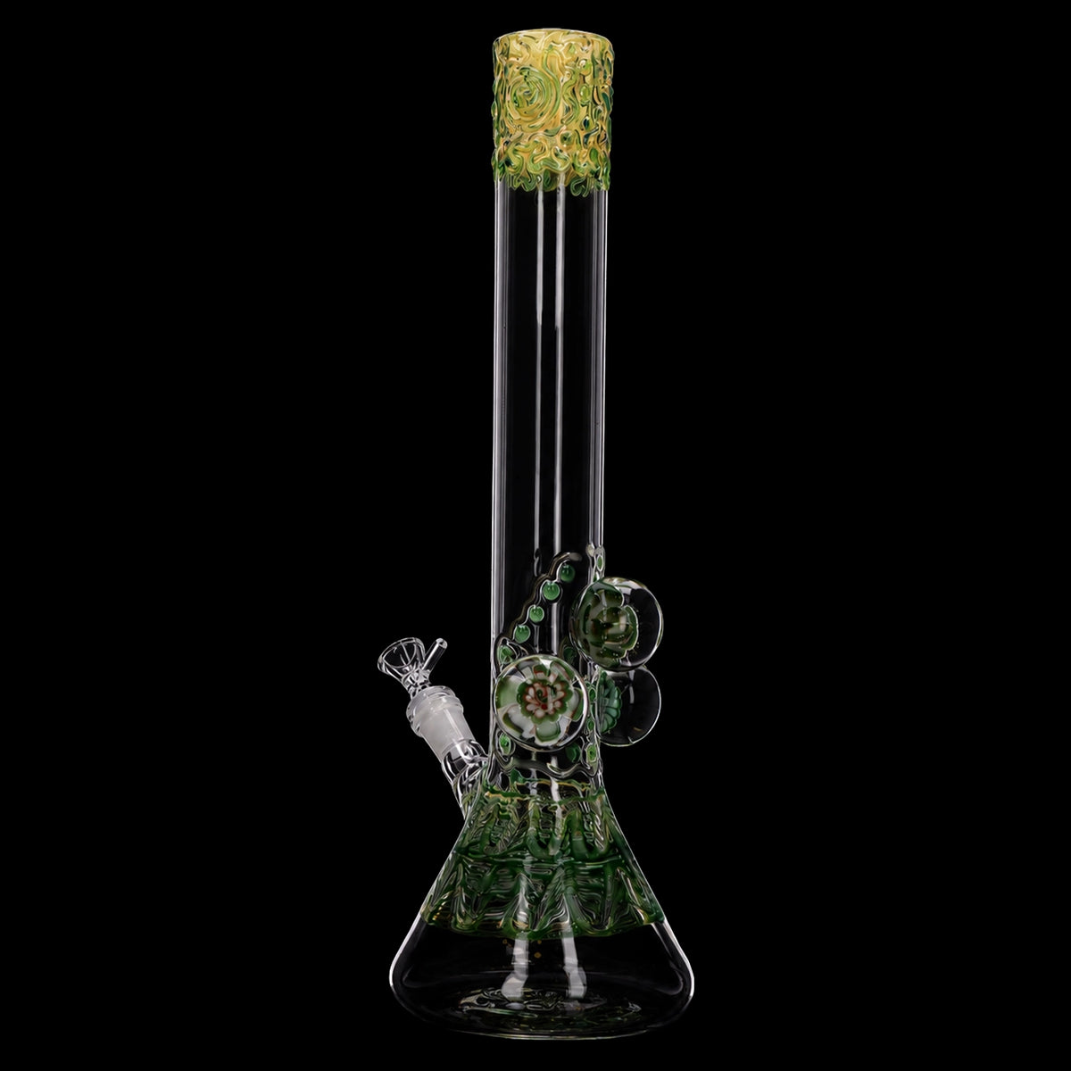 Lotus Smoke Cartel Mushroom Marble Bong - 18 in.