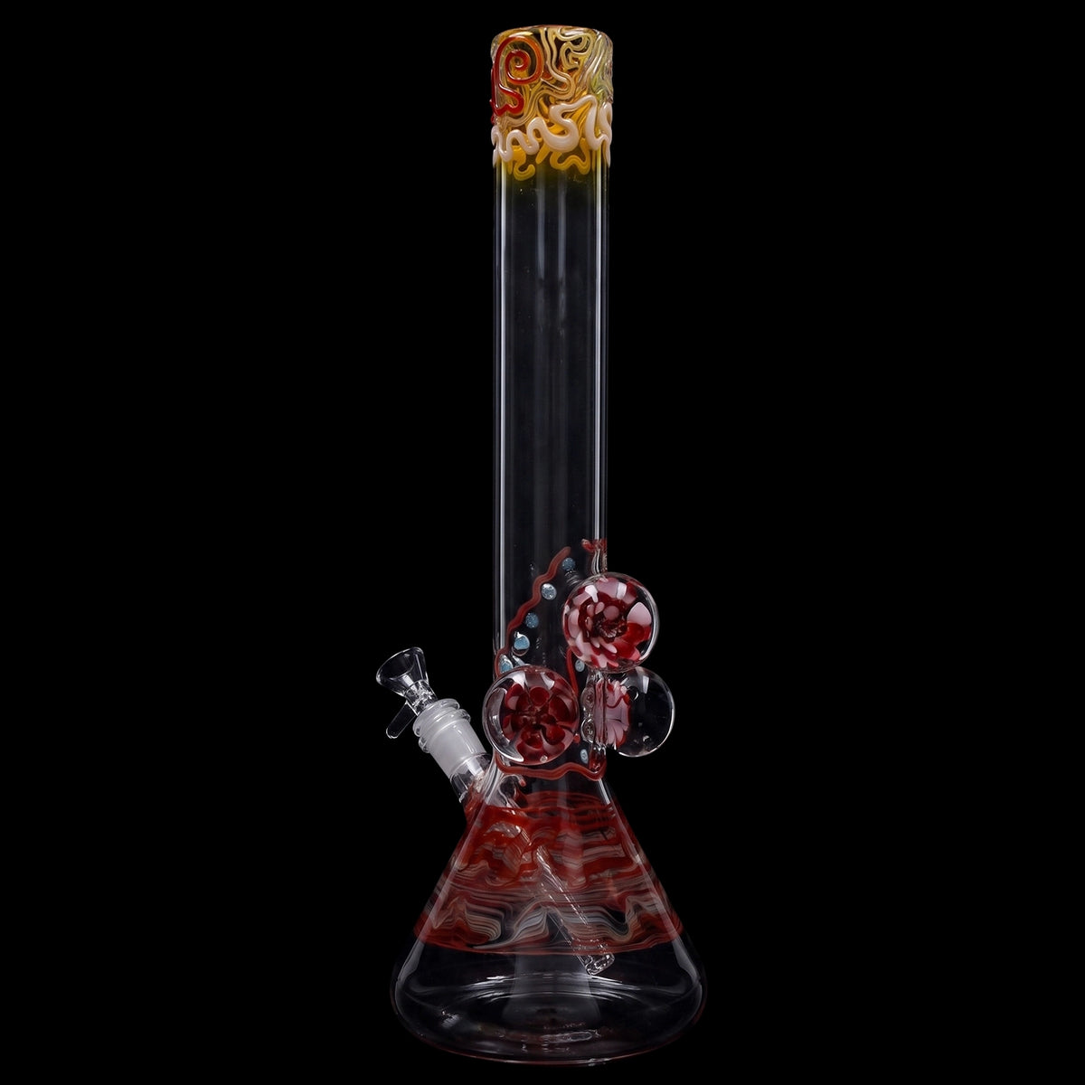 Lotus Smoke Cartel Mushroom Marble Bong - 18 in.