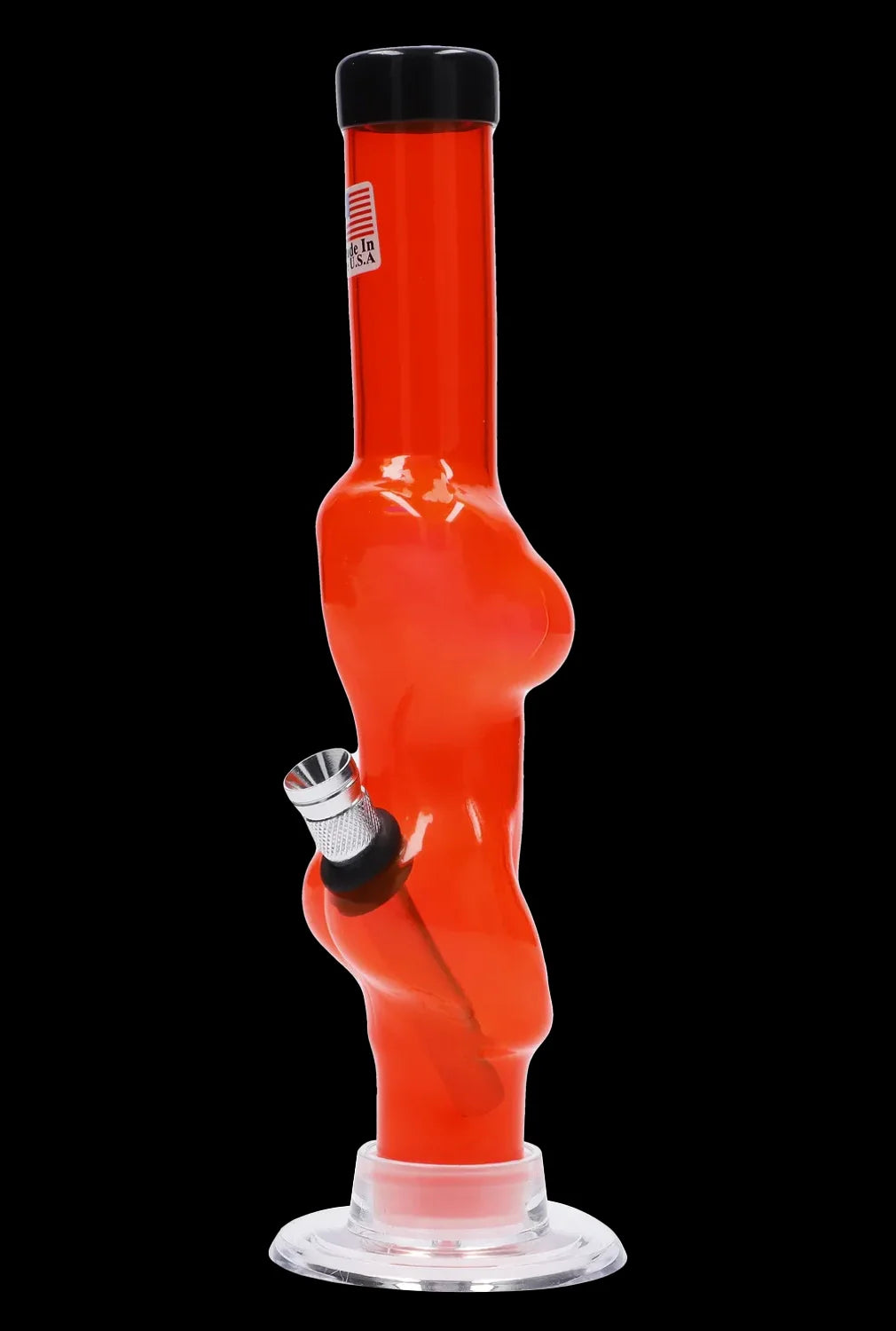 JM Plastics Serving Body Acrylic Bong - 8 in.