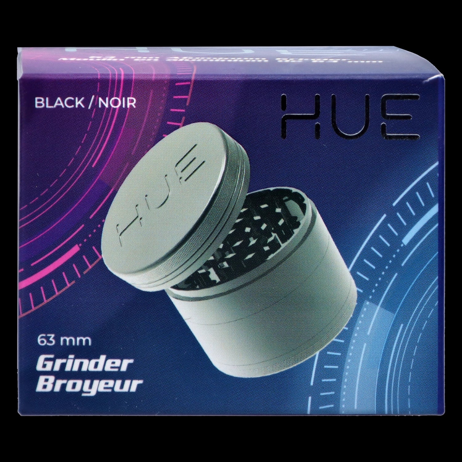 Hue 3-Stage Grinder - Black