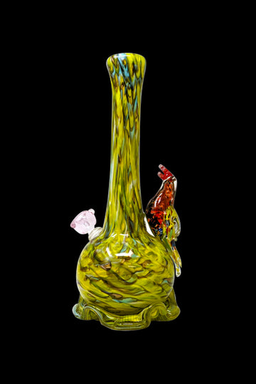 High Point Glass Feathered Friend Glittery Bird Water Pipe - High Point Glass Feathered Friend Glittery Bird Water Pipe