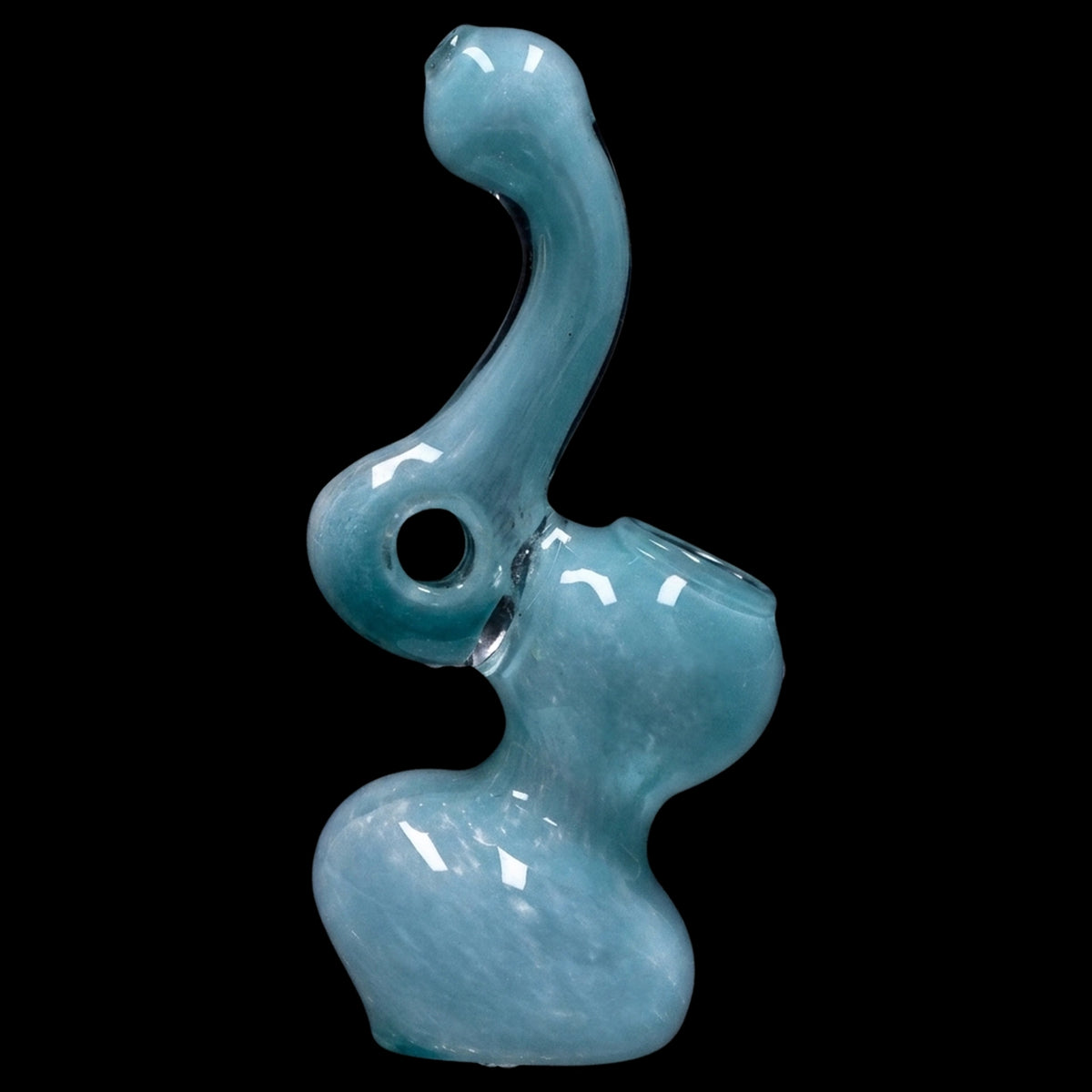 Smoke Cartel Mini Colored Bubbler with Hole