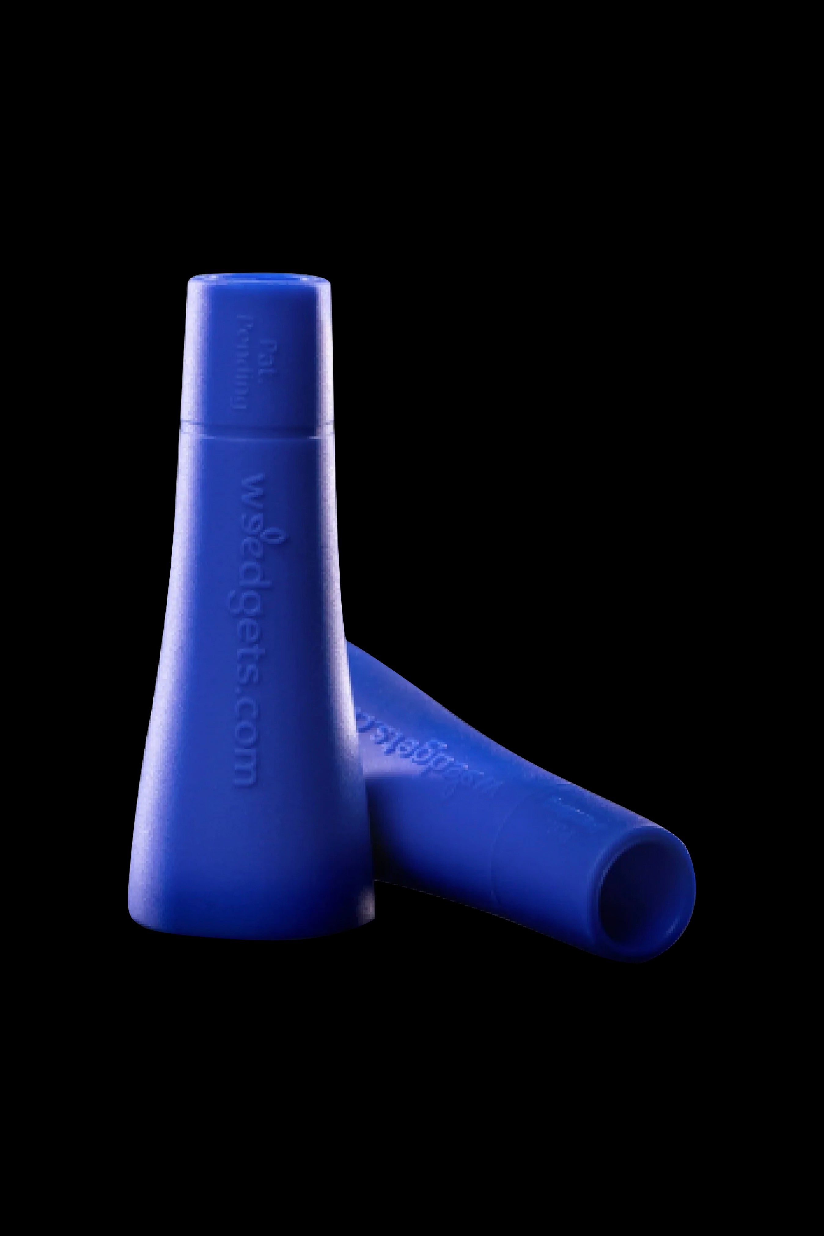 Blue silicone tips for cannabis vaporizers or pens.