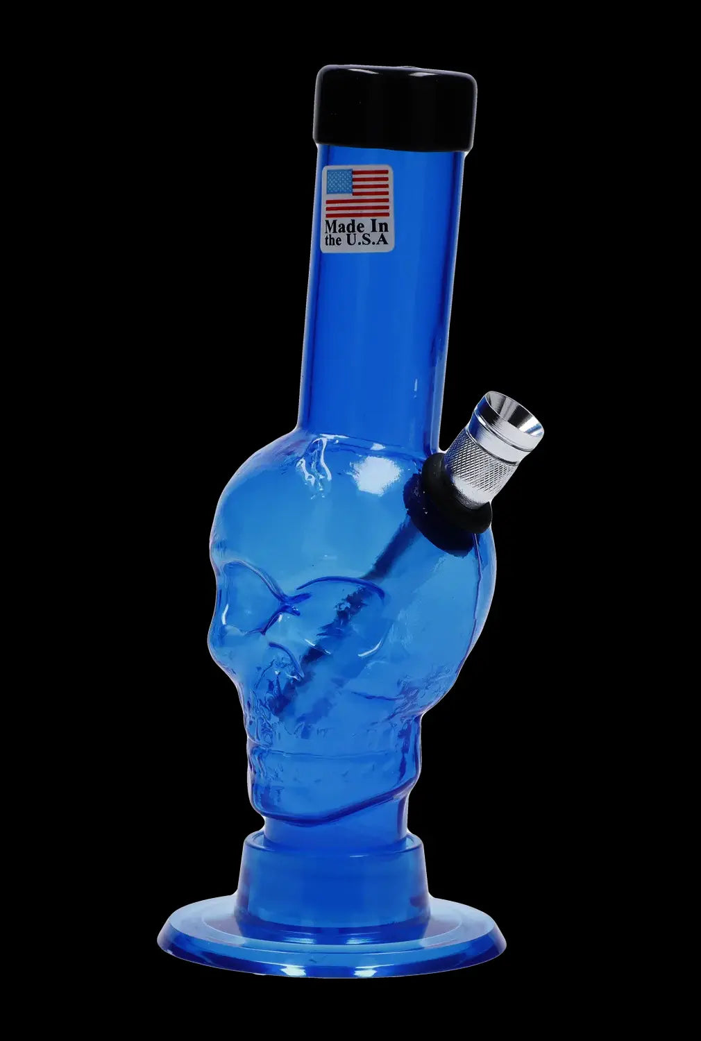 JM Plastics Mini Skull Base Acrylic Bong - 6 in.