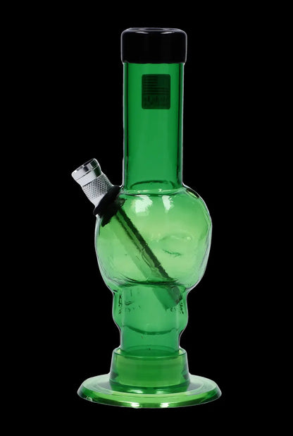 JM Plastics Mini Skull Base Acrylic Bong - 6 in.