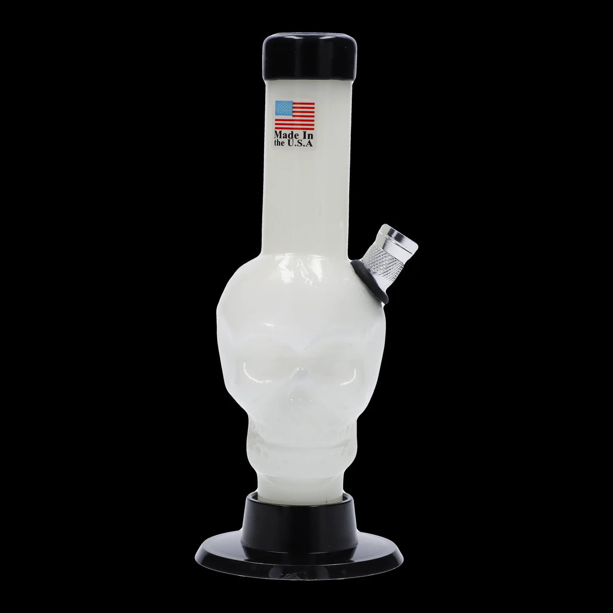 JM Plastics Mini Skull Base Acrylic Bong - 6 in.
