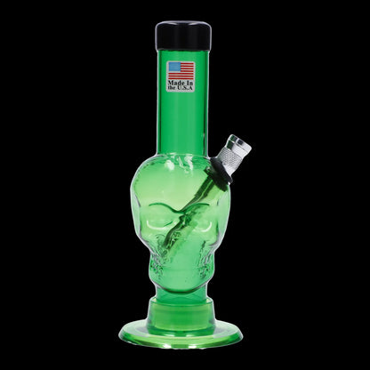 JM Plastics Mini Skull Base Acrylic Bong - 6 in.
