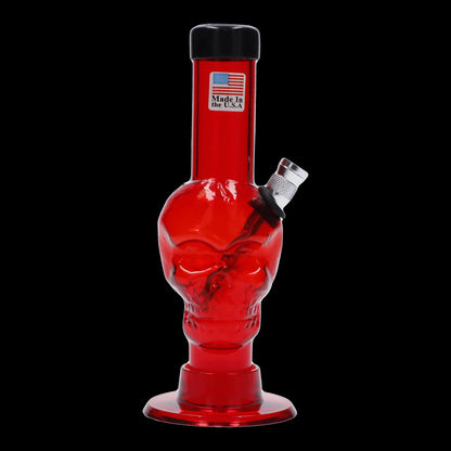 JM Plastics Mini Skull Base Acrylic Bong - 6 in.