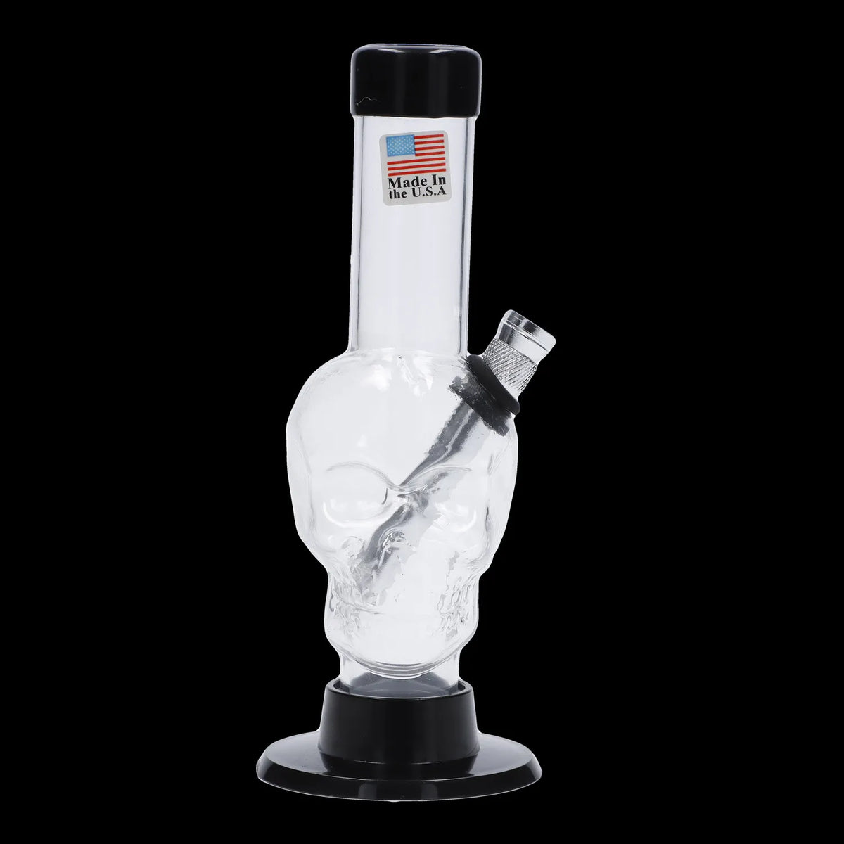 JM Plastics Mini Skull Base Acrylic Bong - 6 in.