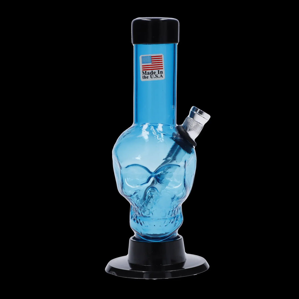 JM Plastics Mini Skull Base Acrylic Bong - 6 in.