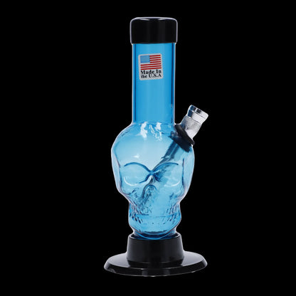 JM Plastics Mini Skull Base Acrylic Bong - 6 in.