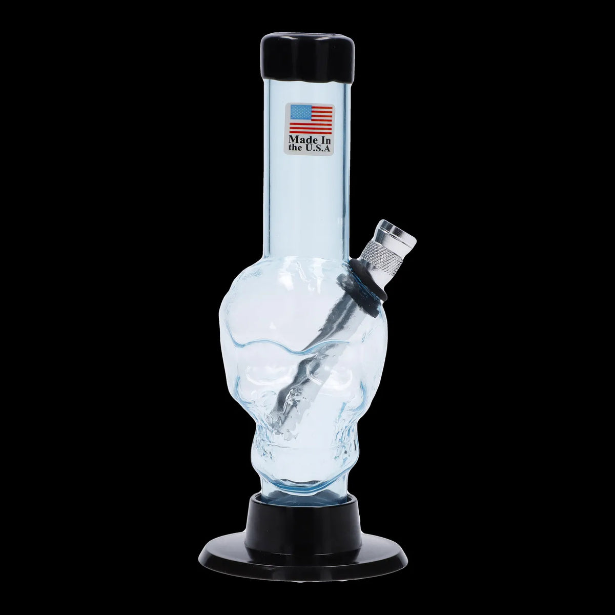 JM Plastics Mini Skull Base Acrylic Bong - 6 in.