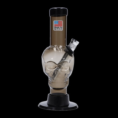 JM Plastics Mini Skull Base Acrylic Bong - 6 in.