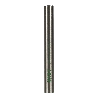 Vertical close-up of the silver RYOT Super Slim Magnetic Dugout With One Hitter tube centered against a white background